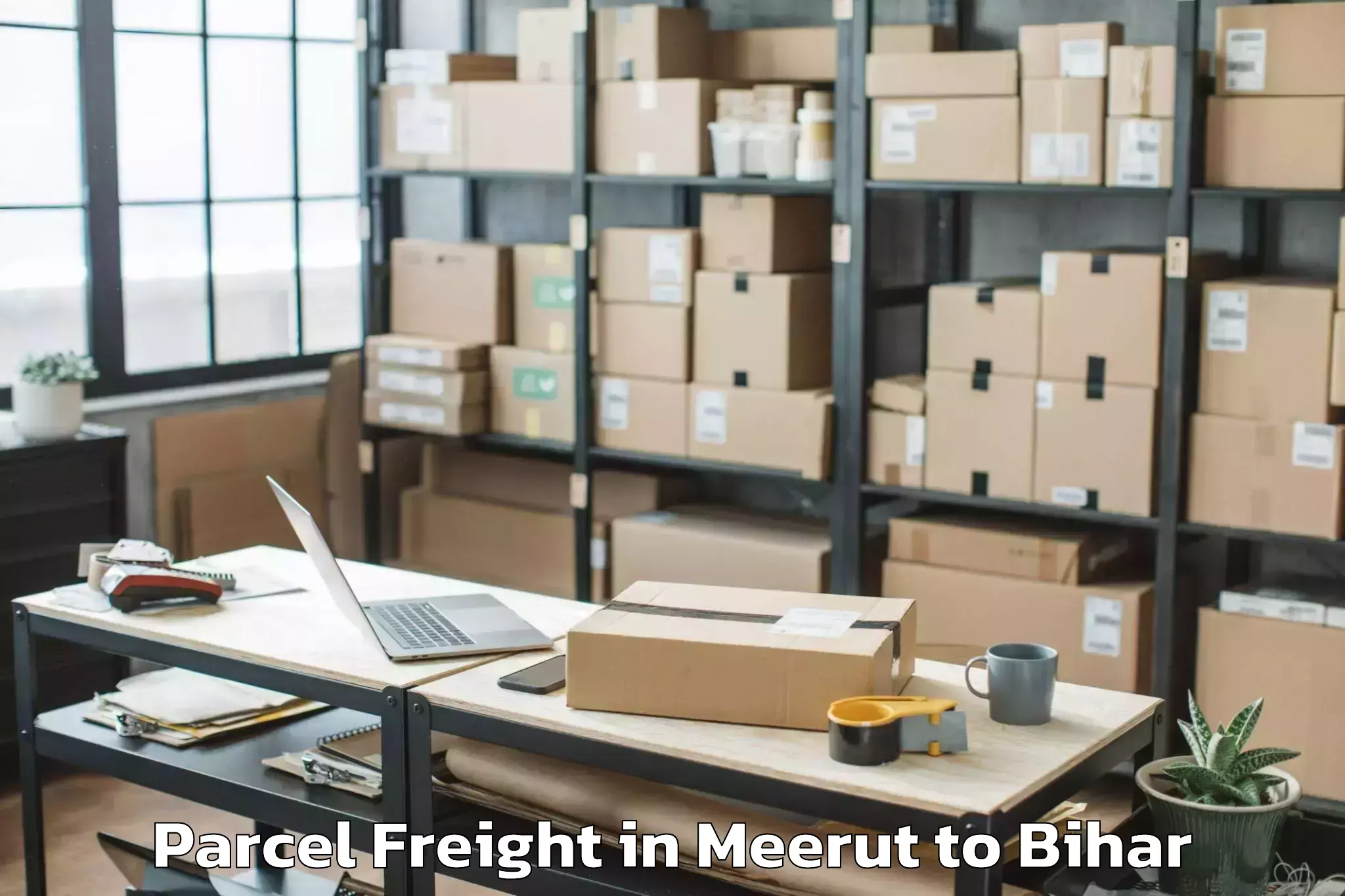 Leading Meerut to Bihariganj Parcel Freight Provider